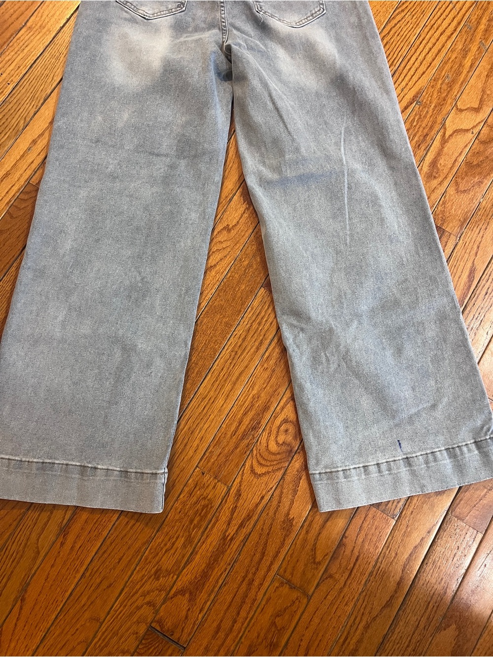 High Rise Wide Leg Stovepipe Women's Jeans XL 12 14 - Picture 10 of 13